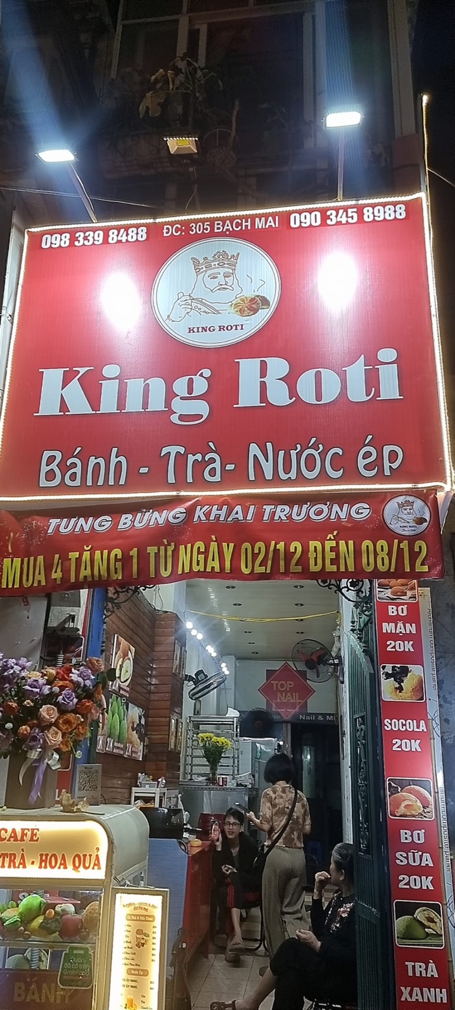 King roti 305 bạch mai HN