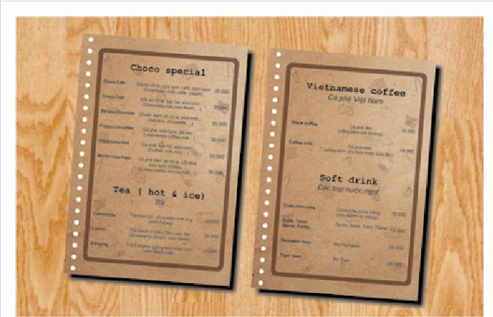 Bí quyết thiết kế menu đồ uống cho quán cafe